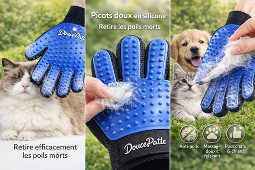 Gant de Toilettage DoucePatte
