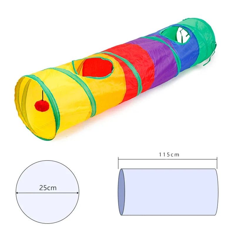 Tunnel Pliable DoucePatte™ – Tunnel de Jeu pour Chat